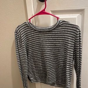 Pacsun gray knit striped sweater